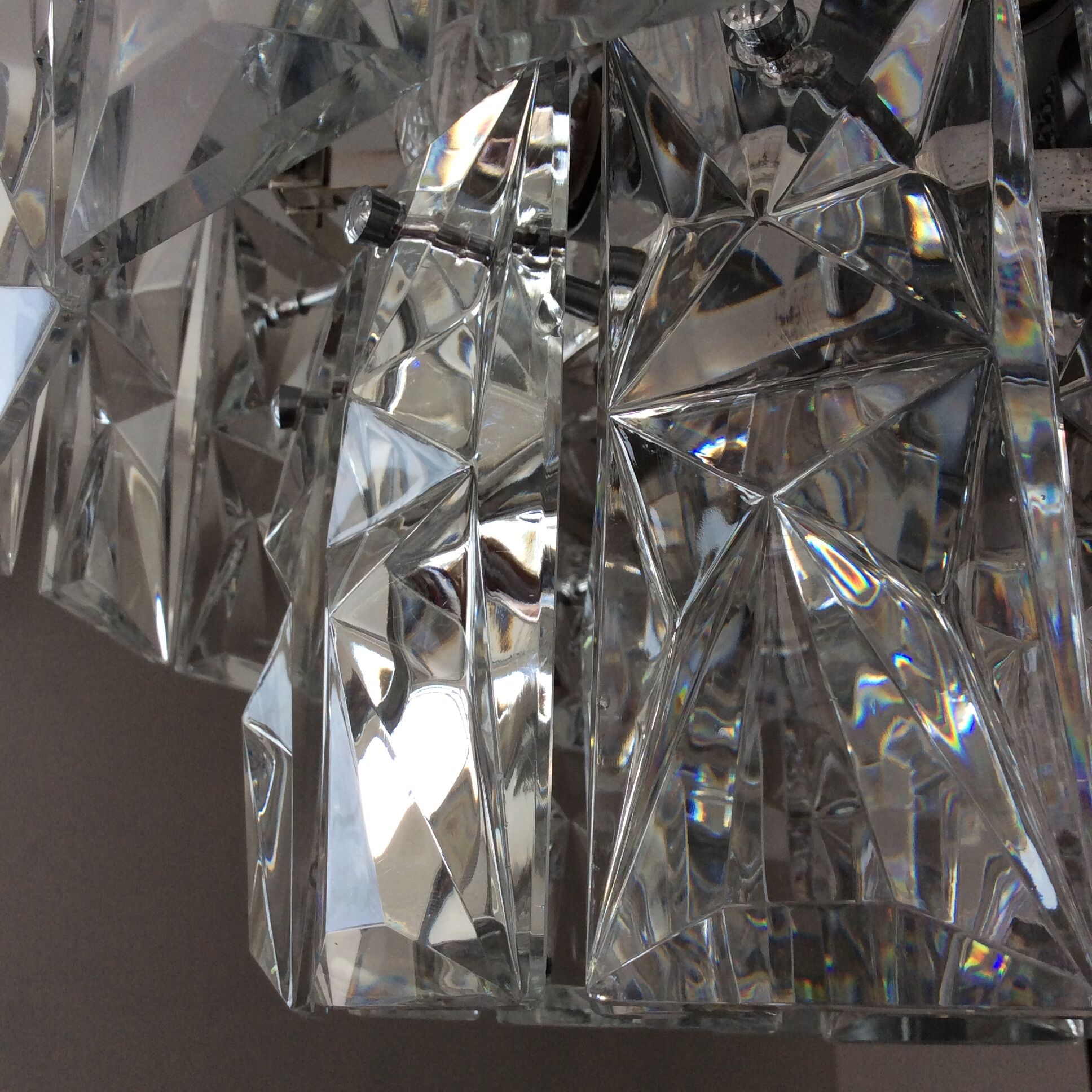 Kinkeldey 1970s crystal chandelier