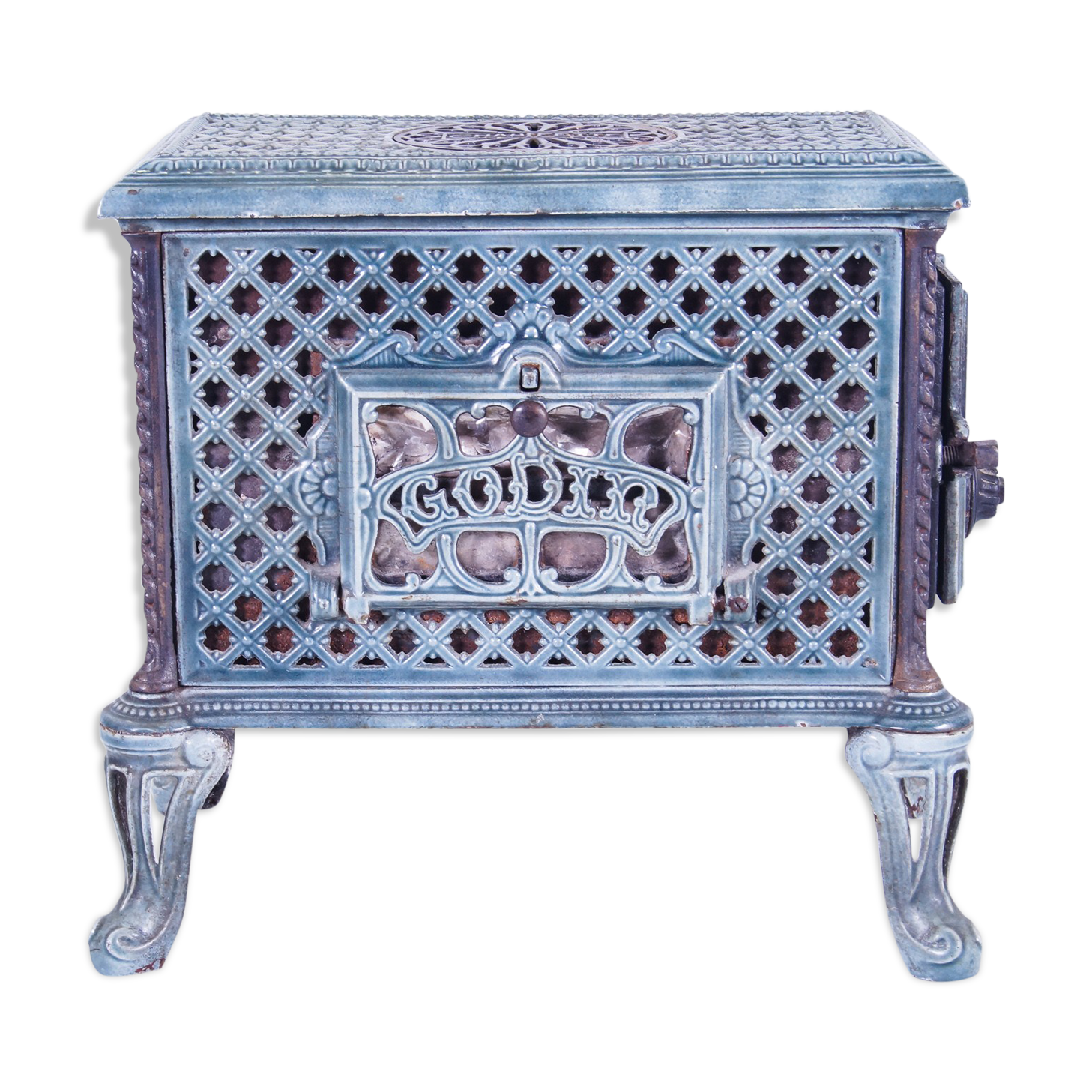 Godin - Chauffette - Cast iron fireplace with side loader | Selency