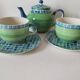 Portuguese tea service hand-painted ceramic
