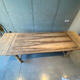 Table de ferme sablée à rallonges