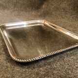 Silver metal tray, late 19th century
