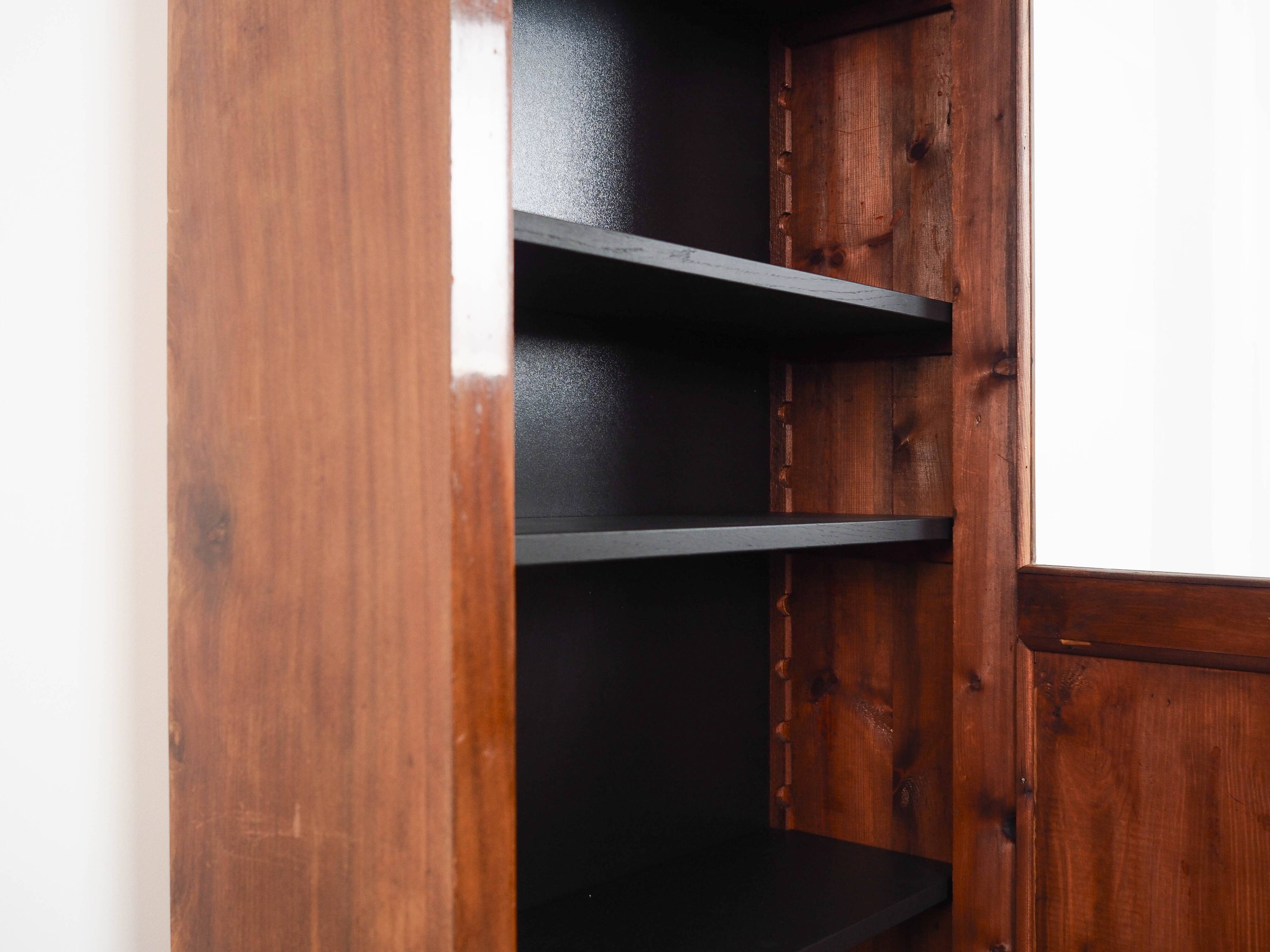 Walnut display cabinet, Danish design, 1960s, made in Denmark