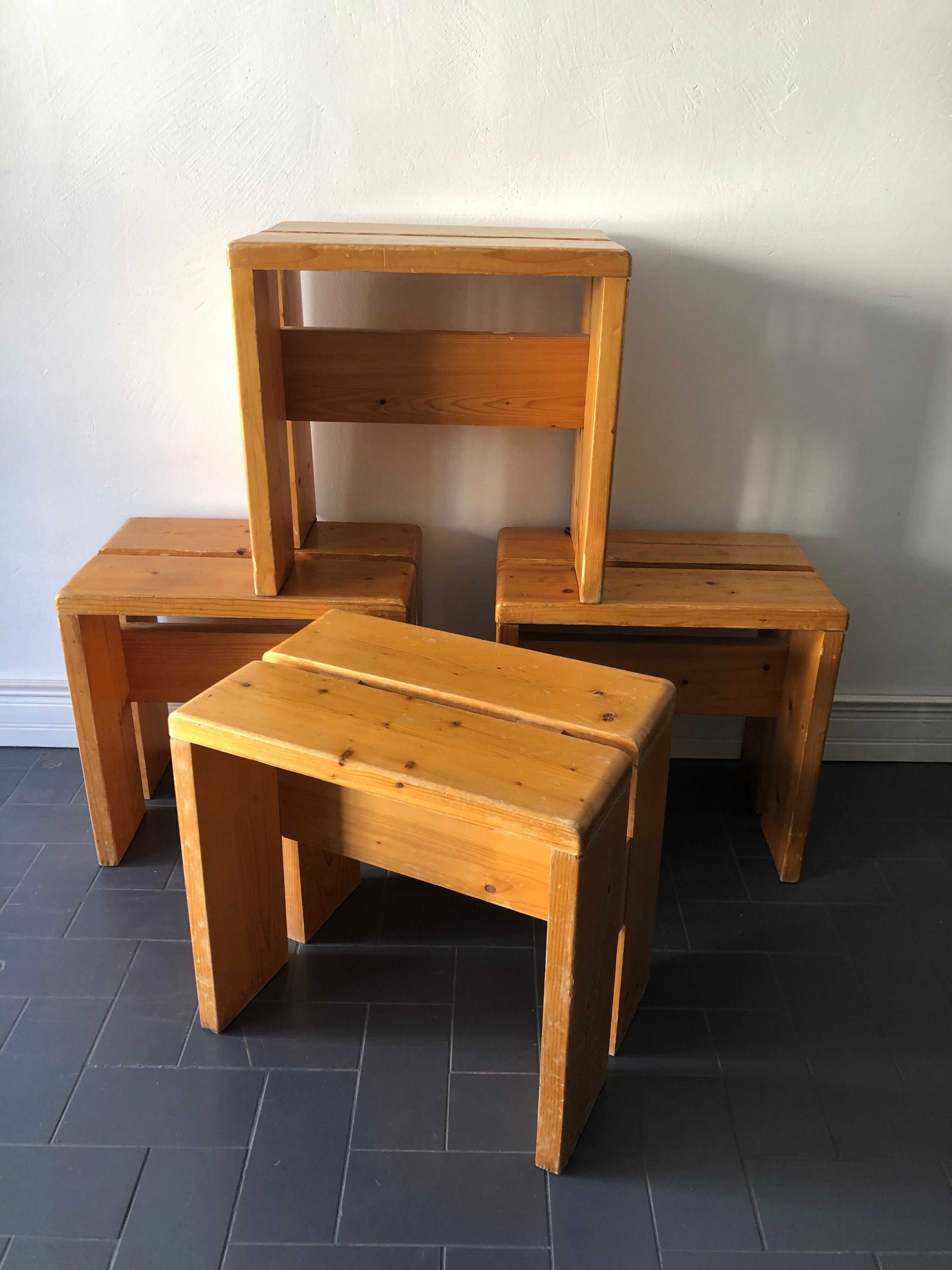 4 stools Les Arcs, 1960