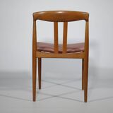 Teak chairs danish design set 1960s new upholstery