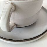 Two-tone stoneware breakfast mug