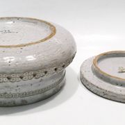 Rare boîte ou bonbonnière en céramique par Aldo Londi pour Bitossi 1960.