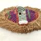 Masque Kuba du Congo - Cauris, Perles de verre, Raphia, Tissu