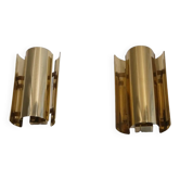 Pair of brass wall lights from Falkenberg 1970