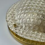 60s 70s Plafoniere ceiling lamp by Fischer Leuchten Germany Space Age