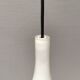 French hanging lamp in milky white glass, model gin fizz, produced by sce