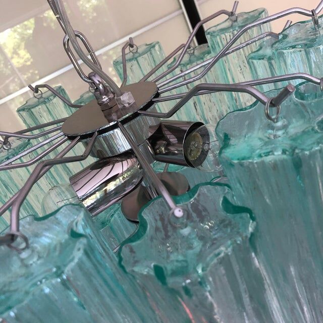 Pair of murano glass chandeliers