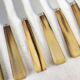 Set of 6 vintage horn table knives