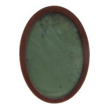 Oval wall frame in wood marquetry