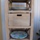Meuble de rangement en bois massif