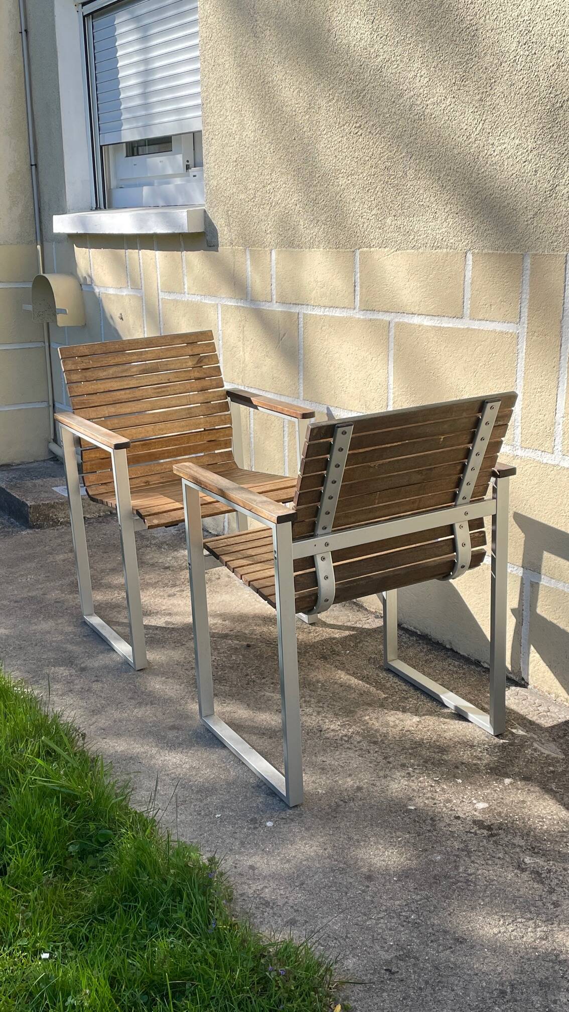 Paire de fauteuils esprit Karin Mobring Ikea
