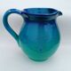 Vintage Mid-Century Ceramic Pitcher in Ombré Style