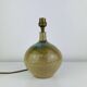 Vintage stoneware globe lamp