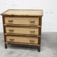 Rattan chest of drawers with 3 drawers