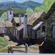 Contemporary Swedish oil painting on panel Gunnar S Malm 1960s