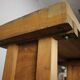 Vintage workbench with vise, Czechoslovakia, 1950s
