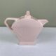 Théière art déco rose
