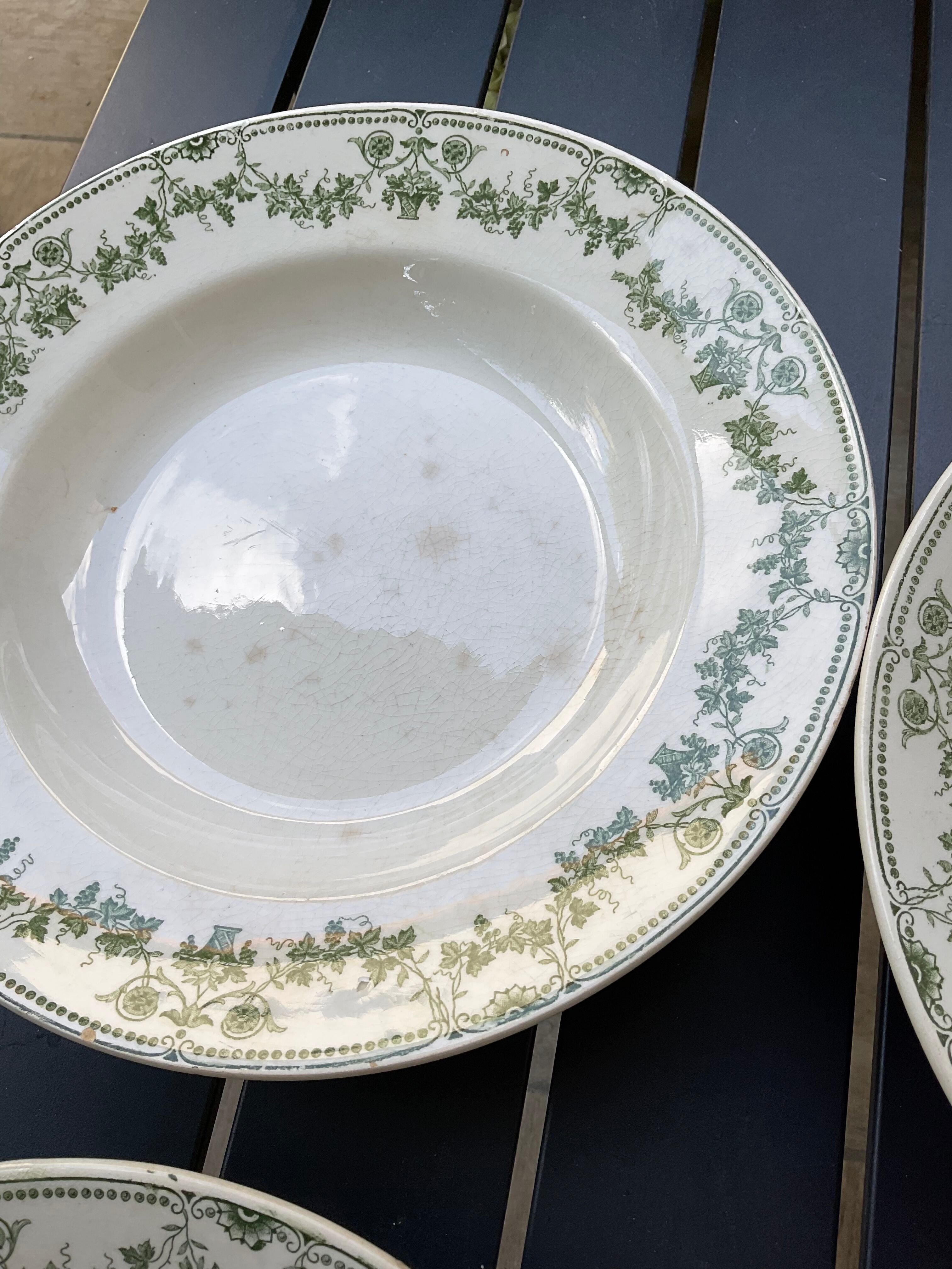 6 hollow plates badonvillers model champagne