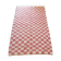 Pink and white Beni Ouarain checkered Berber rug in wool