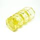 Art Deco vase, yellow crystal, design by J. Hoffmann, Moser, Czechoslovakia, 1930s