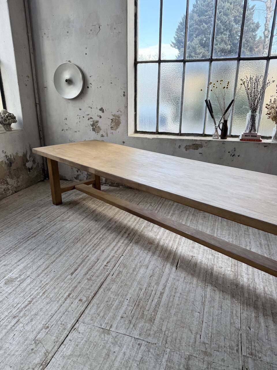 XXL solid oak farmhouse table 3.5m