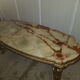 Table basse plateau onyx