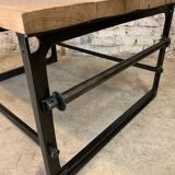 Oak coffee table and machine foot tool singer simanco 1920