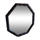 Miroir en Bambou Noir des Années 70-80