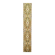 Tapis couloir vintage turc Oushak fait main en laine et coton jaune 59x378
