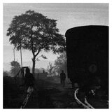 Rajasthan, photograph of a train in backlight