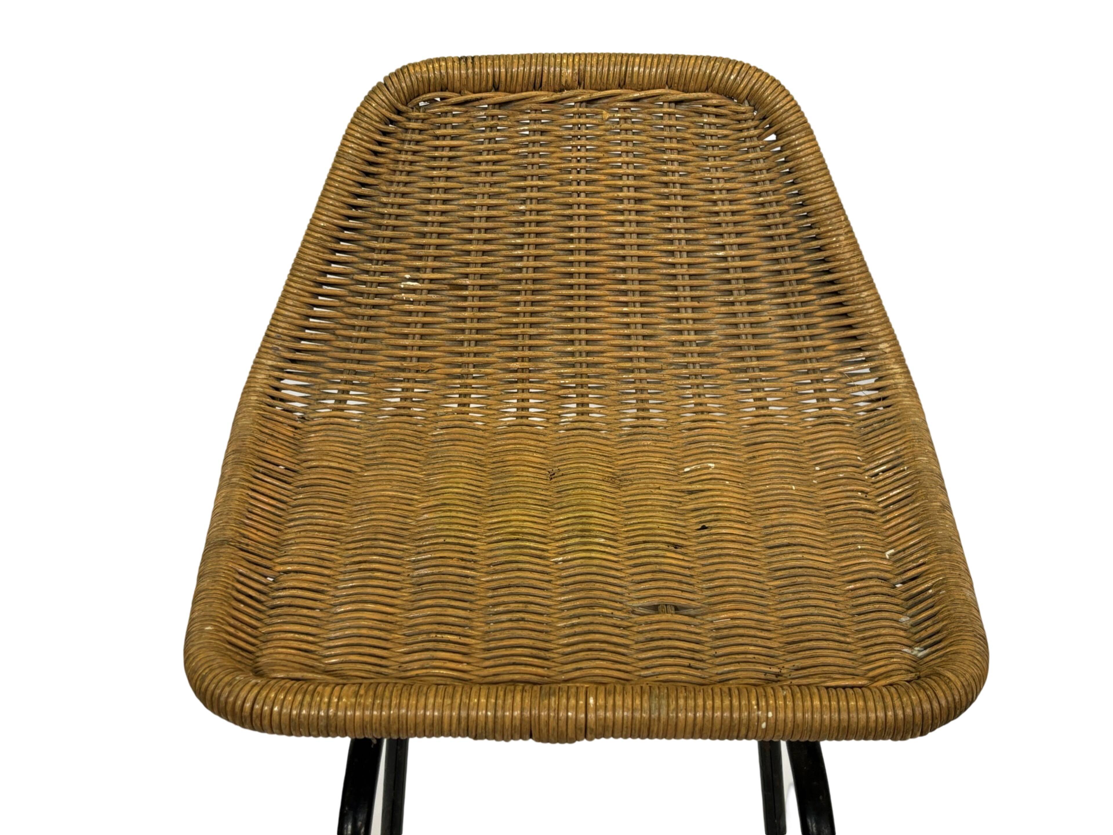 Vintage stool barstool Dirk van Sliedregt Rohe Noordwolde