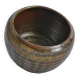 Midcentury-Modern Stoneware Bowl Dripping Motif in the Style of Margaret Rey