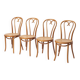 Thonet / Radomsko heart chair, set of 4, hand woven cane, Poland, circa 198