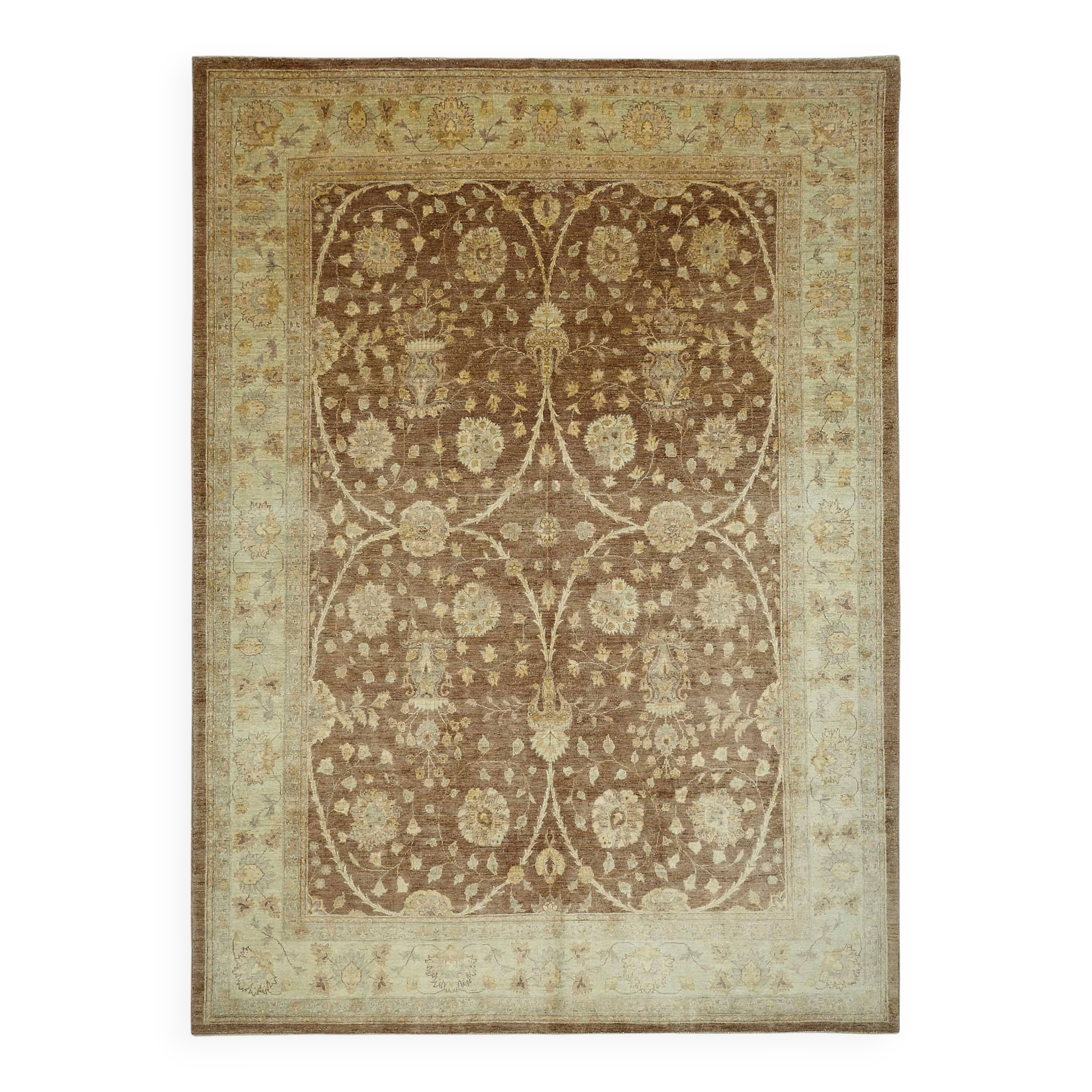 Turkish Handknotted Wool Oushak Rug 267 cm x 370 cm