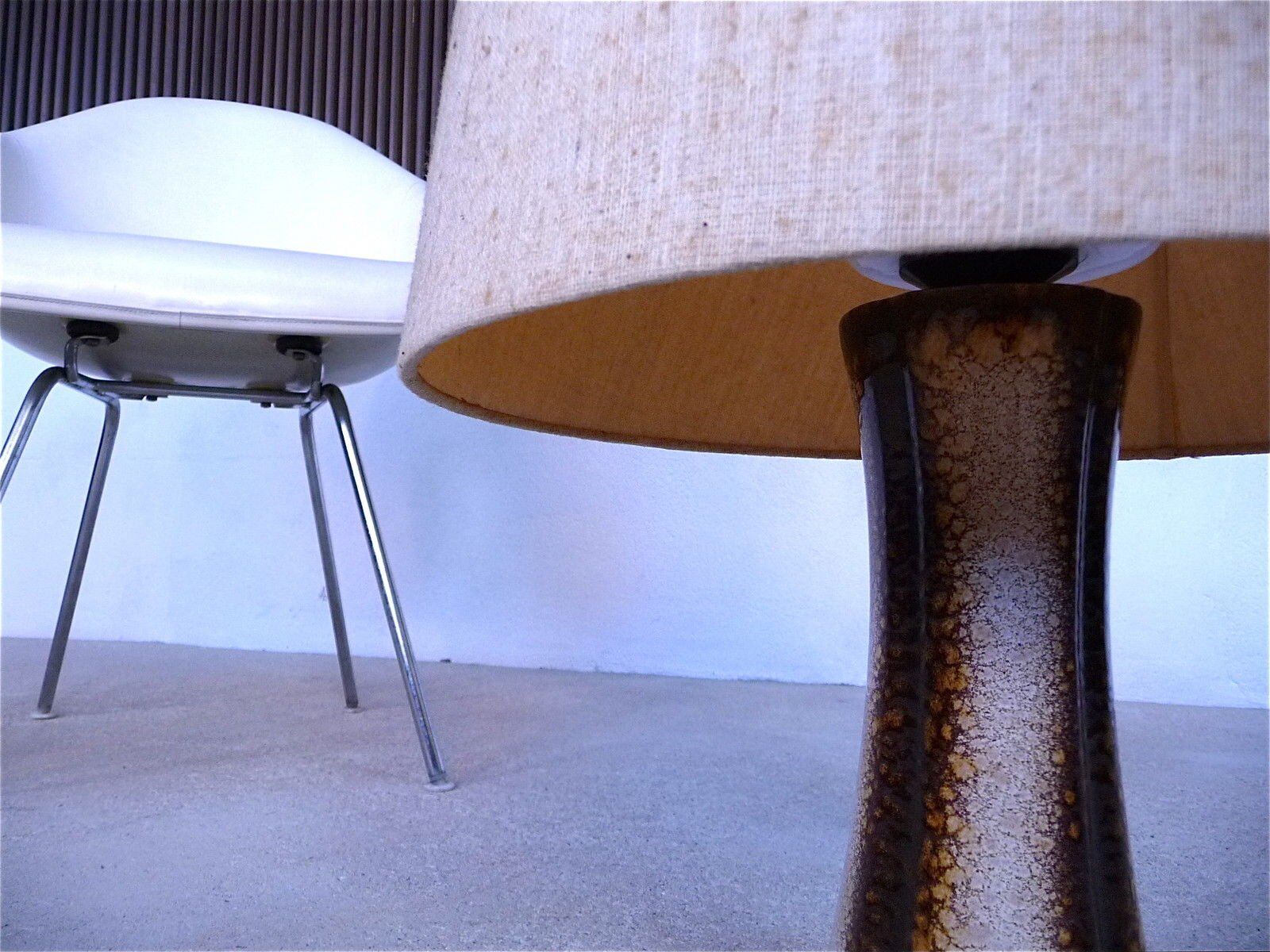 Scandinavian modern ceramic table lamp, Denmark 1960s