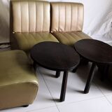 Modular sofa heaters vintage 4 places skaï