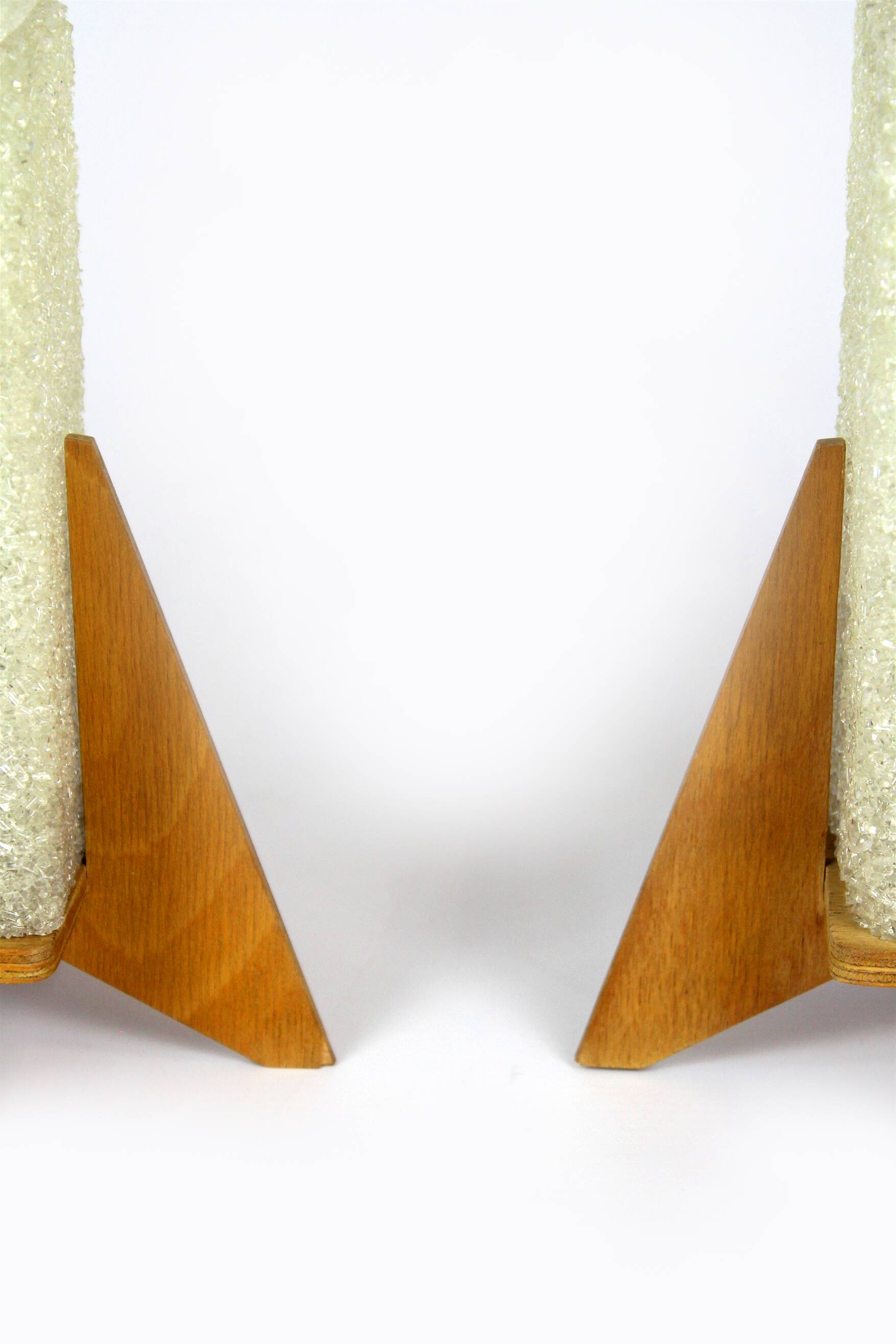 Rocket table lamps from pokrok zilina, 1970s, set of 2