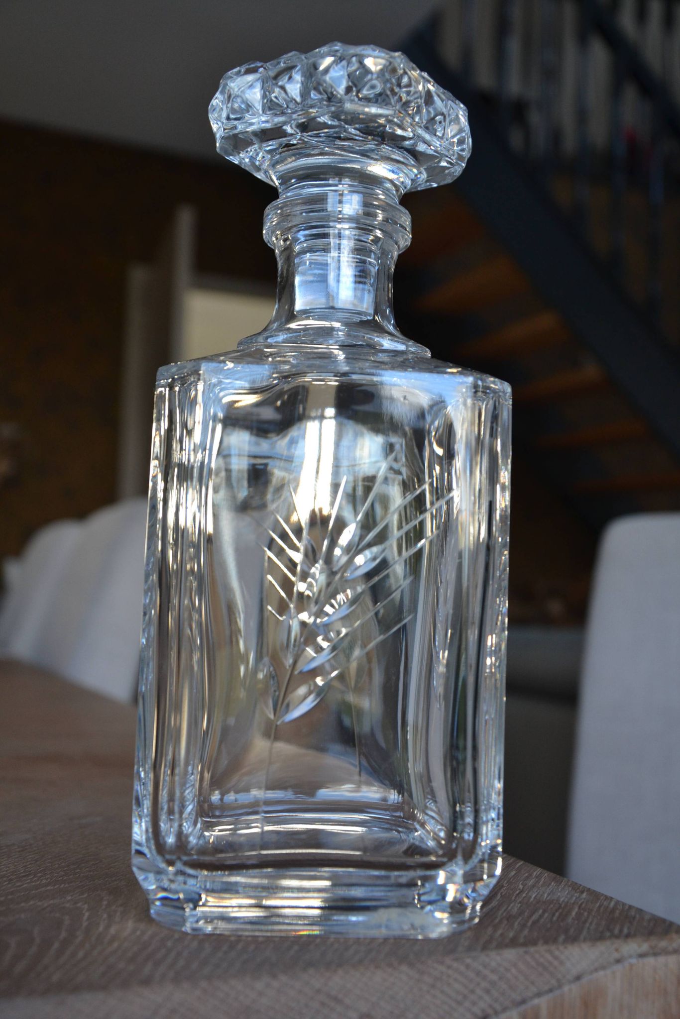 Carafe à whisky en cristal d'Arques