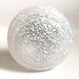 Art Deco Suspension Clichy Glass White Height 52 cm