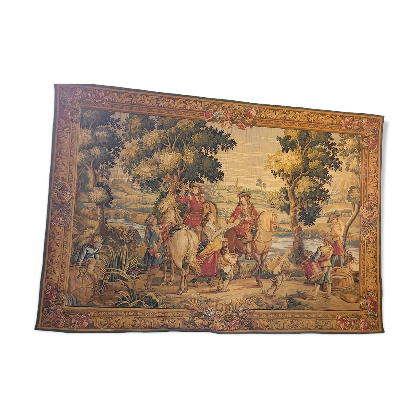 Tapisserie d'Halluin - "Les Sonneurs du Roi" - Jules Pansu (180 x 260 cm)