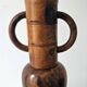 Decorative vase turned from solid olive wood – vintage