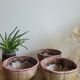 Trio Vallauris bowls in glazed stoneware