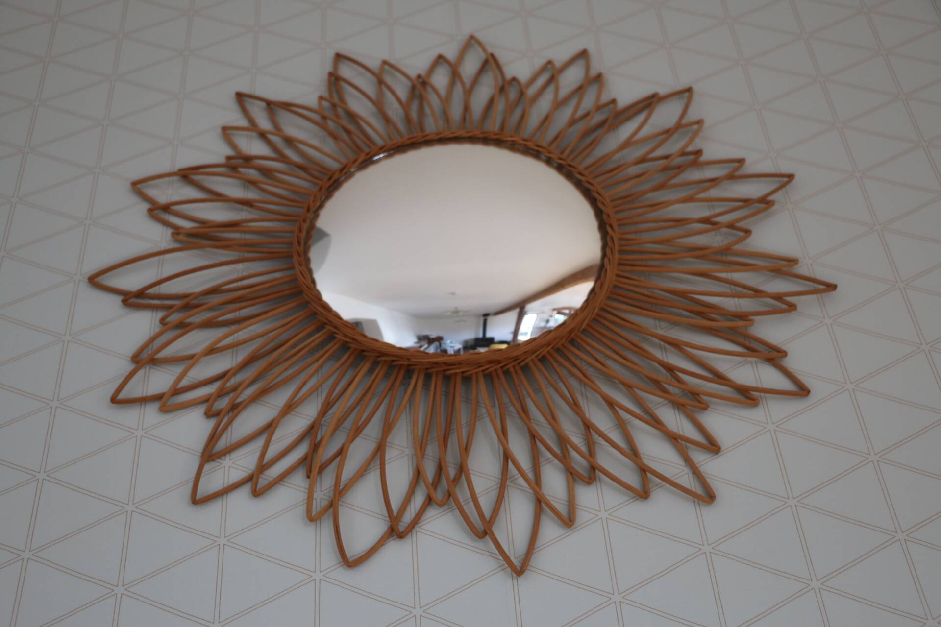Rattan witch mirror 600mm