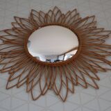Miroir sorcière rotin 600mm