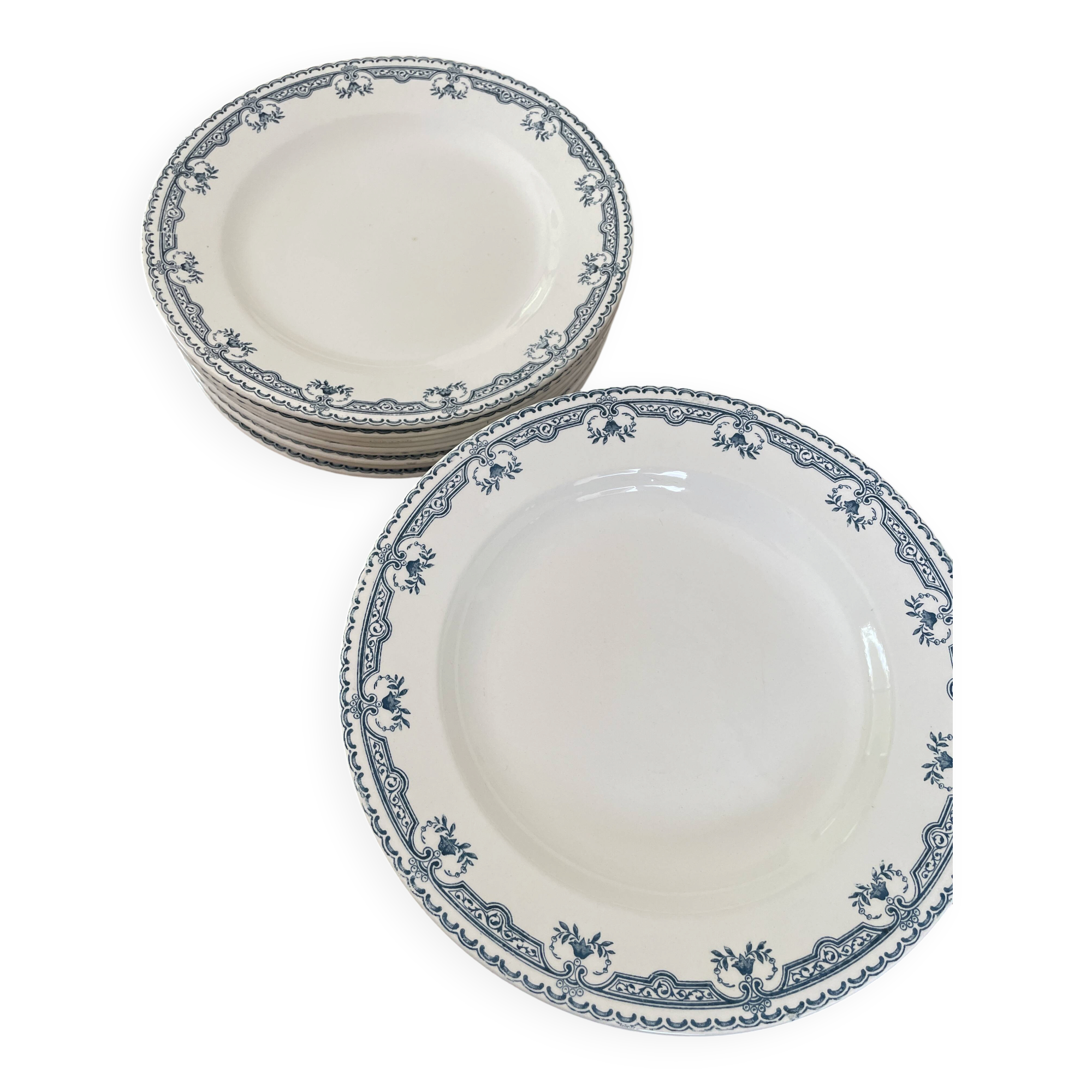 Assiettes terre de feu salins