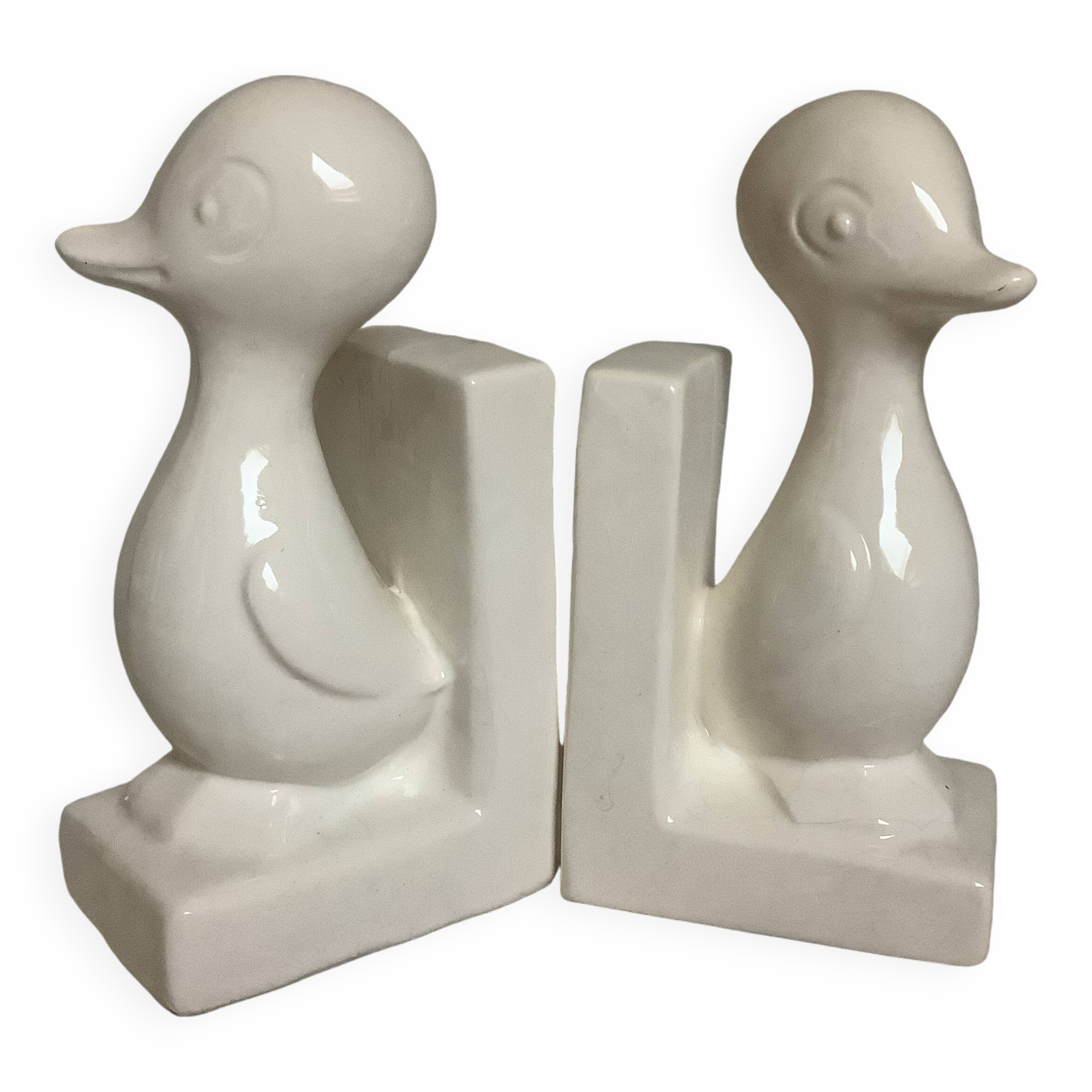 Pair of zoomorphic bookends for children